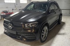 Mercedes GLE 400 Satin Black Vinyl Wrap