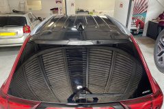 Mitsubishi Outlander rear view complete elevated angle