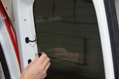 Window tinting the rear doors on a VW Caddy