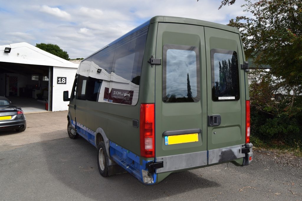 Iveco pictured outside windows all tinted